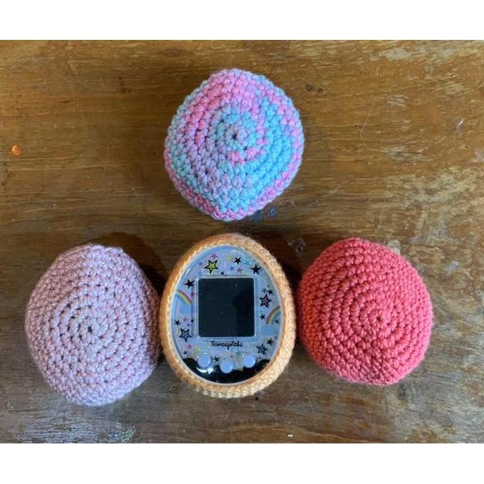 TERLARIS Handmade Crochet Tamagotchi On Case #2 READY STOCK