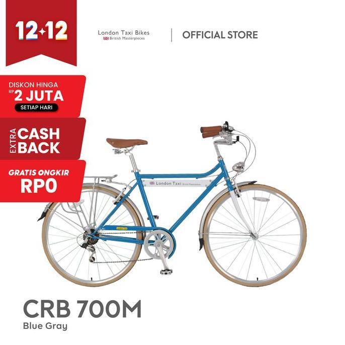 Terlaris Jefferys - Sepeda Ontel London Taxi Crb 700M - Blue Gray