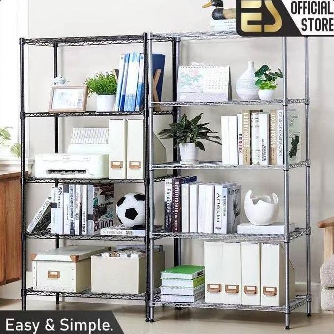 ES Rak Tingkat Serbaguna Rak 5 Susun Rak Penyimpanan Rak Susun Dapur