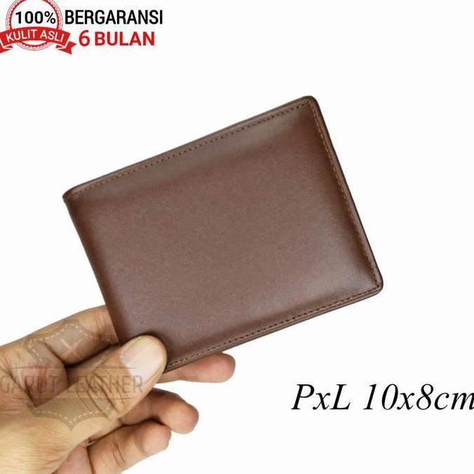 Bag- Dompet Kulit Pria Mini Slim Wallet Lipat Kecil Original Kulit Asli