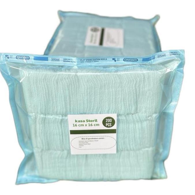 New- Kasa Steril Isi 200 Lembar / Kasa Lipat / Kasa Gulung / Perban