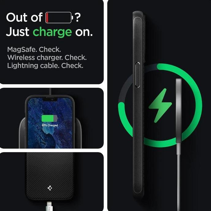 Gwl- Case Spigen For Iphone 13 Pro Max 13 Mini Spigen Mag Armor Case Magsafe Matte Casing