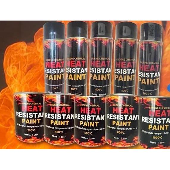 Wutwut- Ergene 600C 1 Liter Silver - Heat Resistant Paint - High Temperature - Hi-Temp - Cat Tahan P