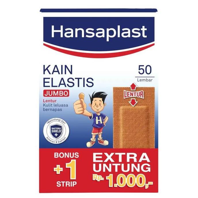 New- Hansaplast Jumbo Plester Kain Elastis Besar Satuan Eceran Perban P3K