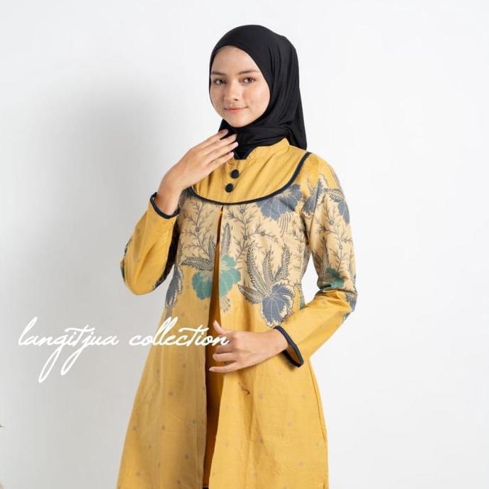 LANGITJUA BATIK SOLO - Glenca 02| Tunik Batik Model Pias