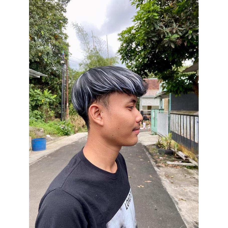 PENUTUP BOTAK PRIA TOUPEE RAMBUT PENDEK VERSI PRIA KOREA WARNA HIGHLIGHT