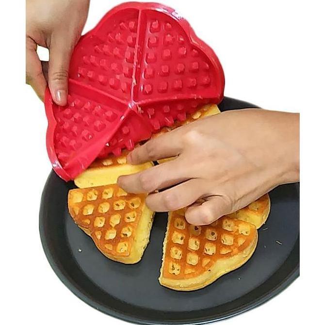 New- Loyang Silicone Waffle Cetakan Waffle Non-Stick Baking Mould
