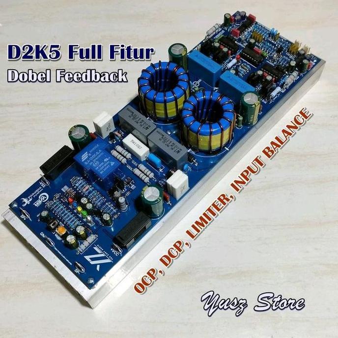 KIT CLASS D2K5 FULLBRIDGE FULL FITUR D 2K5 DOBEL FEEDBACK KIT POWER AMPLIFIER + LIMITER. ORIGINAL DA