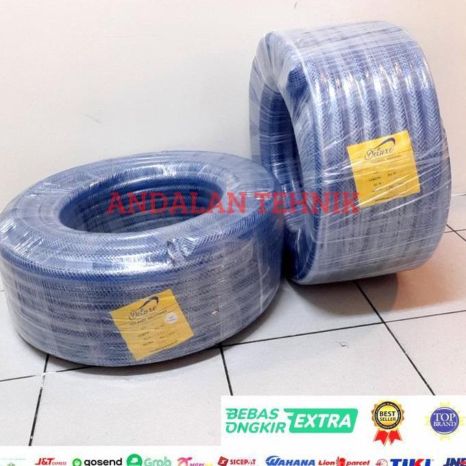 NEW Selang Air Serat Benang 5/8 inci 15 mm 1 Roll 100 Meter