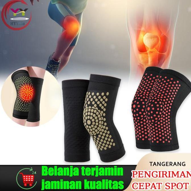 2pcs Terapi Lutut Pemanas Lutut Tourmaline Kesehatan Penghangat Lutut