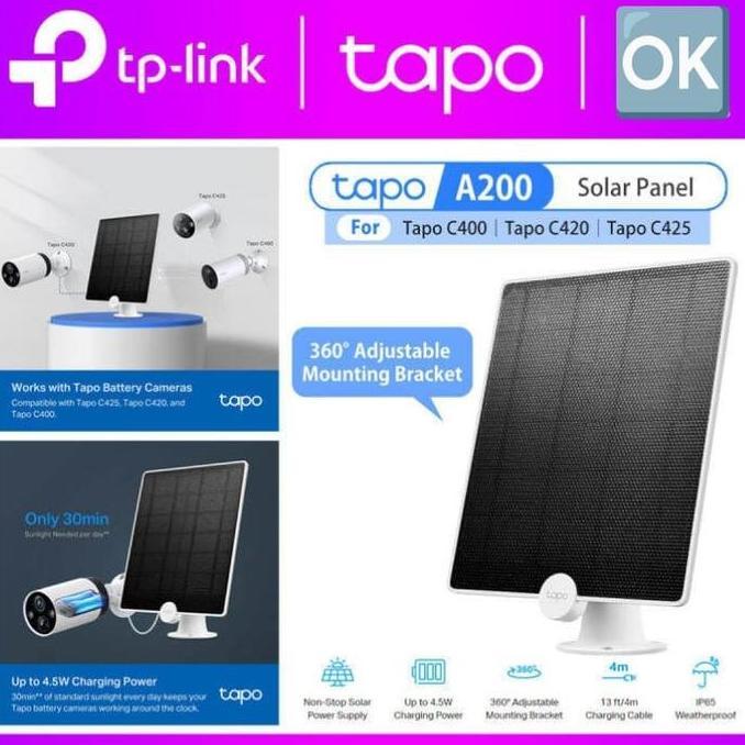 TERBARU - TP- Link Tapo A200 Solar Panel