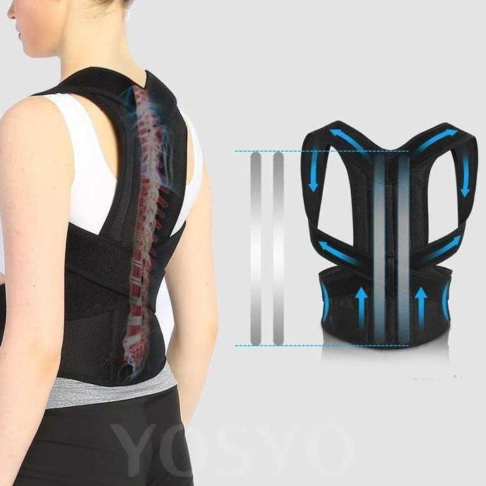 Alat Belt Penegak Pelurus Punggung Bungkuk Tali Korset Body Korektor Postur Badan Pria Wanita
