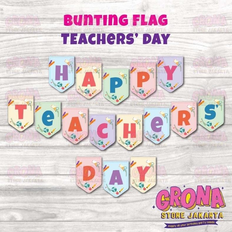 Bunting Flag Teacher's day / Bendera Teacher's day