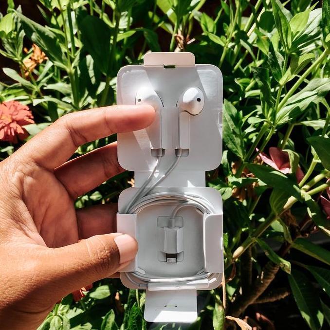 Headset earpods copotan iPhone 11 12 mini pro max original apple iBox