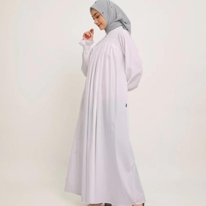 Elzatta Gamis Katun Smock Dress Elzatta Gamis Wanita Polos Terbaru Original