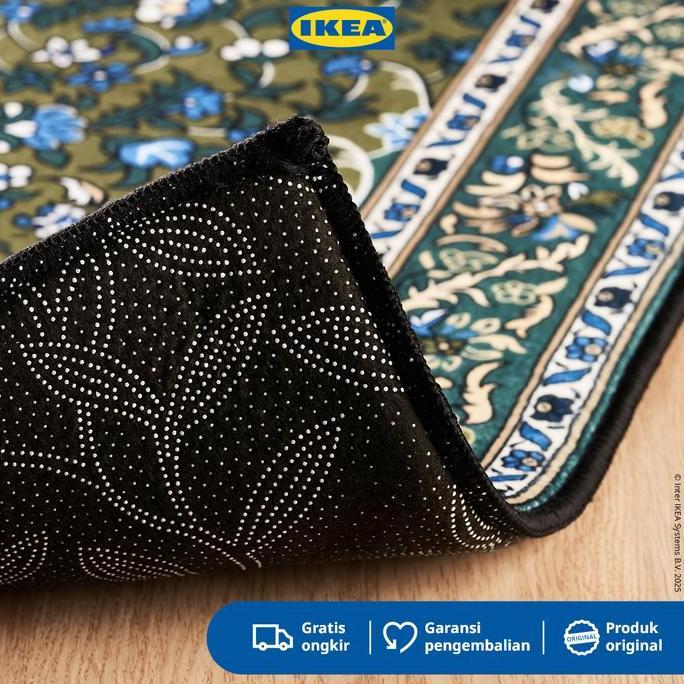 IKEA SHUFU Karpet Kecil Minimalis Hijau 75x115cm