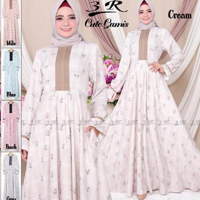 Baju Gamis Wanita Soraya 3R / Gamis Termurah 2022 / Gamis Kekinian2022