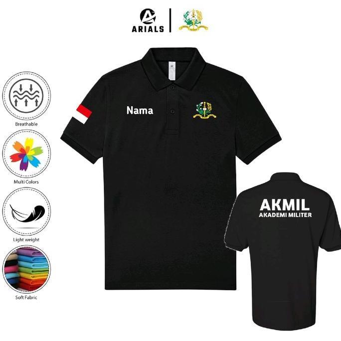 Arials Polo shirt Baju Kaos Kerah AKMIL Akademi Militer