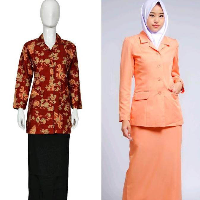 LIMITED EDITION Seragam kerja kantor wanita stelan blazer atasan batik dharma wanita persatuan dwp t