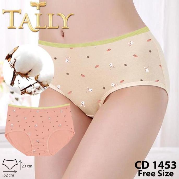 Promo Tally 1453 CD Celana Dalam Wanita Bahan Katun Fit To L-XL Diskon