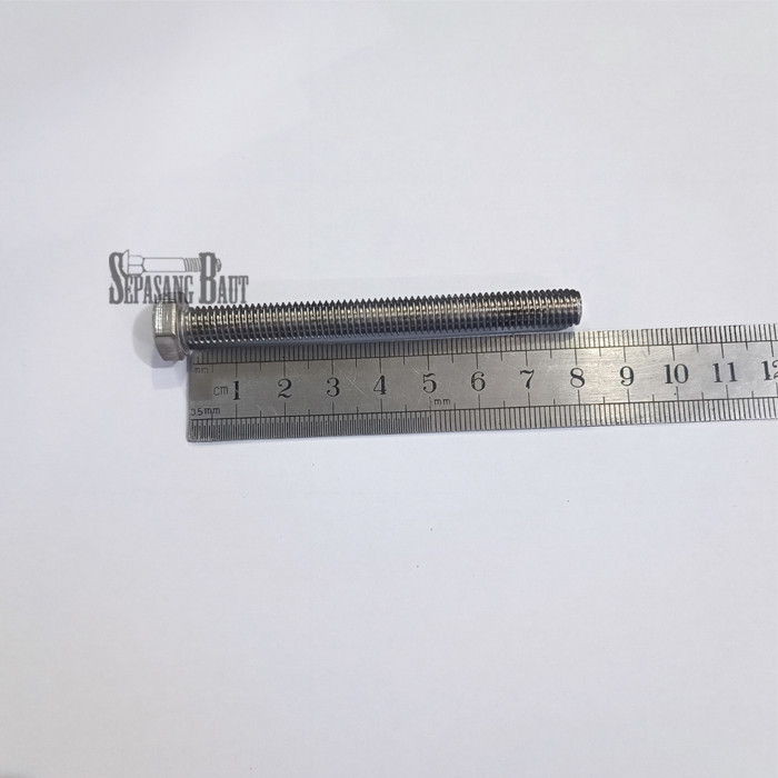 M8 x 80 Baut Hexagon Stainless 304 M8x80