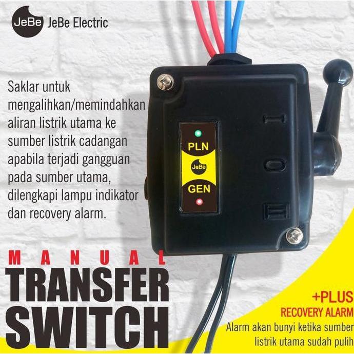 MANUAL TRANSFER SWITCH SAKLAR PEMINDAH LISTRIK PLN KE GENSET SAKLAR GENSET ORIGINAL DAN TERPERCAYA