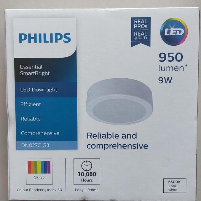 Downlight Outbow PHILIPS LED DN027C 6 Inch 9 Watt Putih Netral Kuning