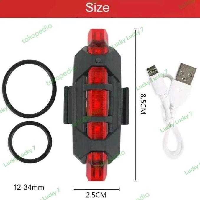 Promo Lampu Belakang Led Sepeda Lampu Led Sepeda Lampu Sepeda Rechargeble Lampu Kelap Kelip Sepeda C
