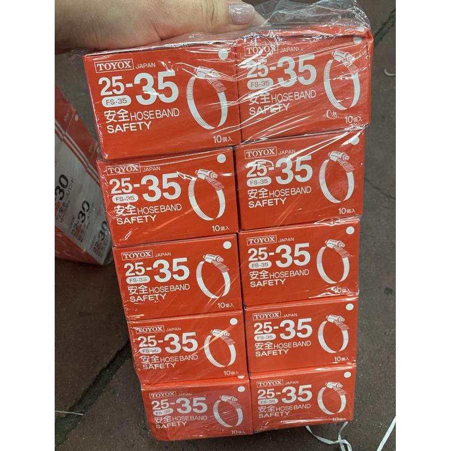 Toyox Clamp FS-35 (1 BOX 10 PCS) / Klem Toyox Stainless Steel FS35 Berkualitas Terbaik