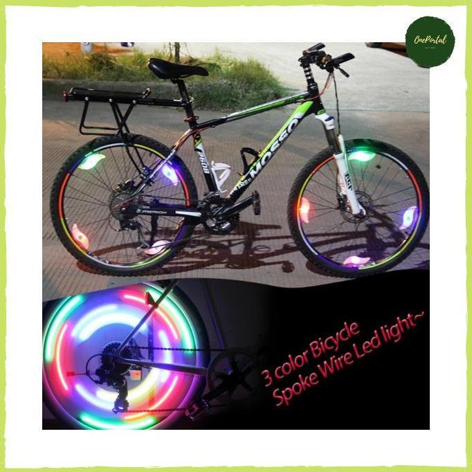 Promo Lampu Velg Ban Sepeda Colorful LED Bicycle Wheel Light 1PCS COD