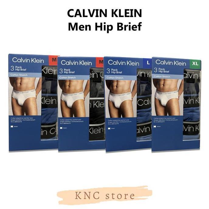 Promo Calvin Klein Underwear Men Cotton Stretch Hip Brief Diskon