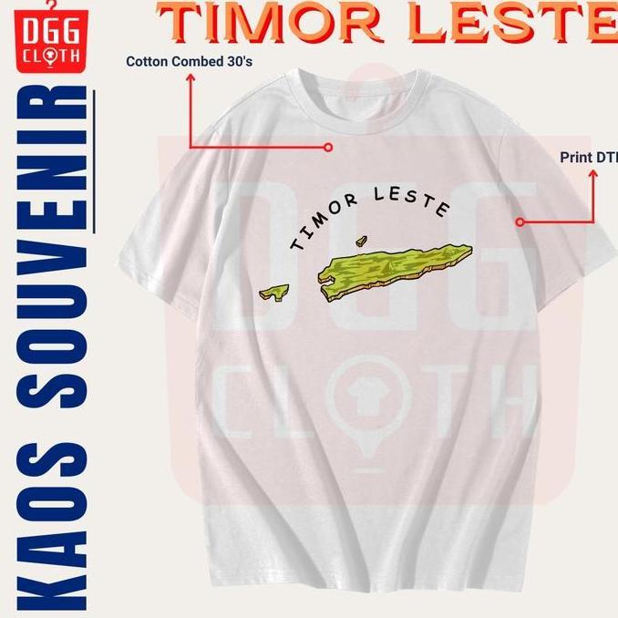 DGGCloth Kaos Souvenir Timor Leste Baju Tshirt  Oleh Oleh Type 1