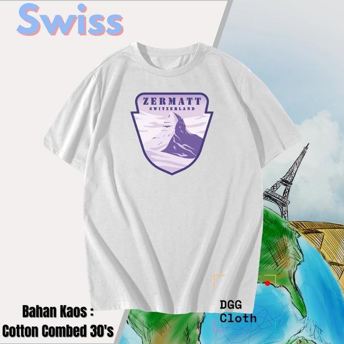 KAOS SOUVENIR NEGARA SWISS BANYAK MODEL, BAJU OLEH-OLEH SWISS-9