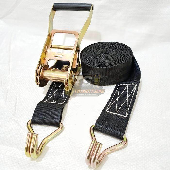 Ts-Treckbelt Sound Treckbelt Hitam Cargo Lashing Hitam Webbing Cargo Belt Rachet Tie Down Tali Pengi