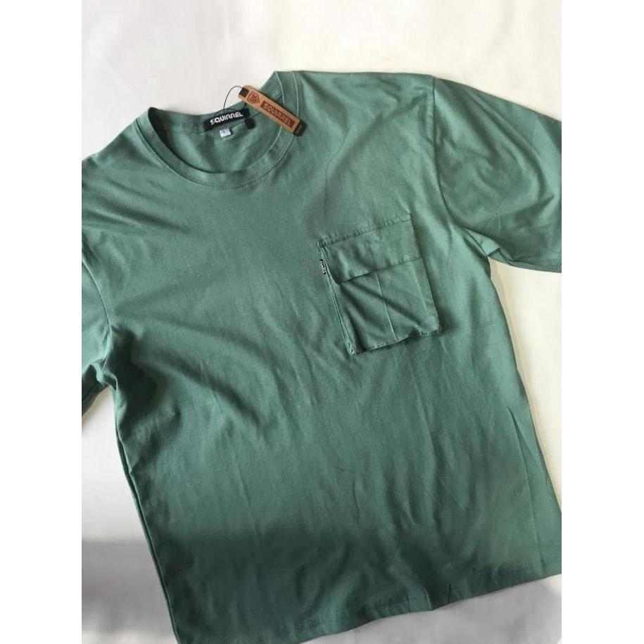 KAOS POCKET OVERSIZE/KAOS POLOS SAKU DEPAN/KAOS OVERSIZE   Pria