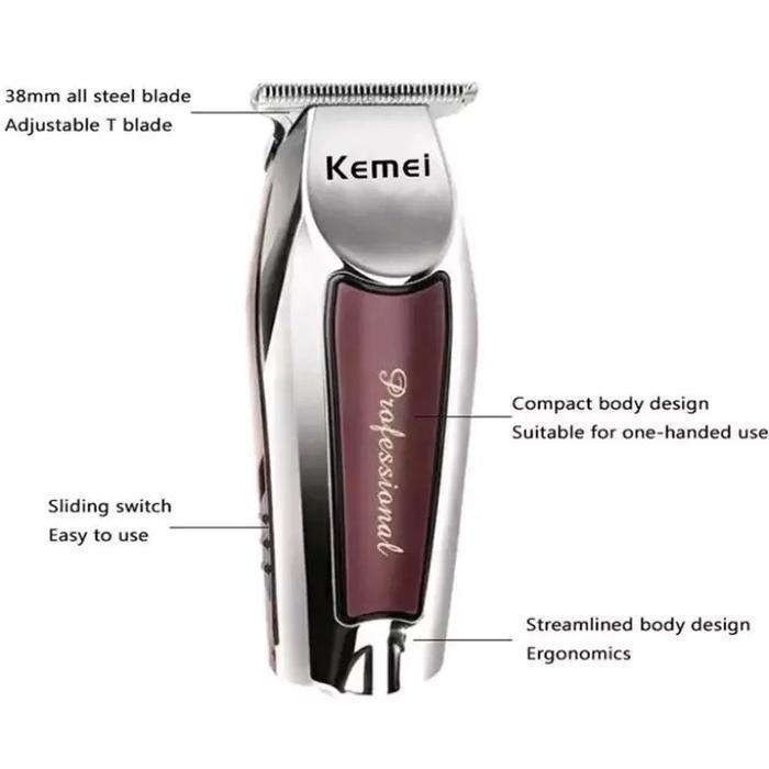 Kemei Km-9163 Hair Clipper Trimmer Alat Cukur Rambut Original Dan Terpercaya