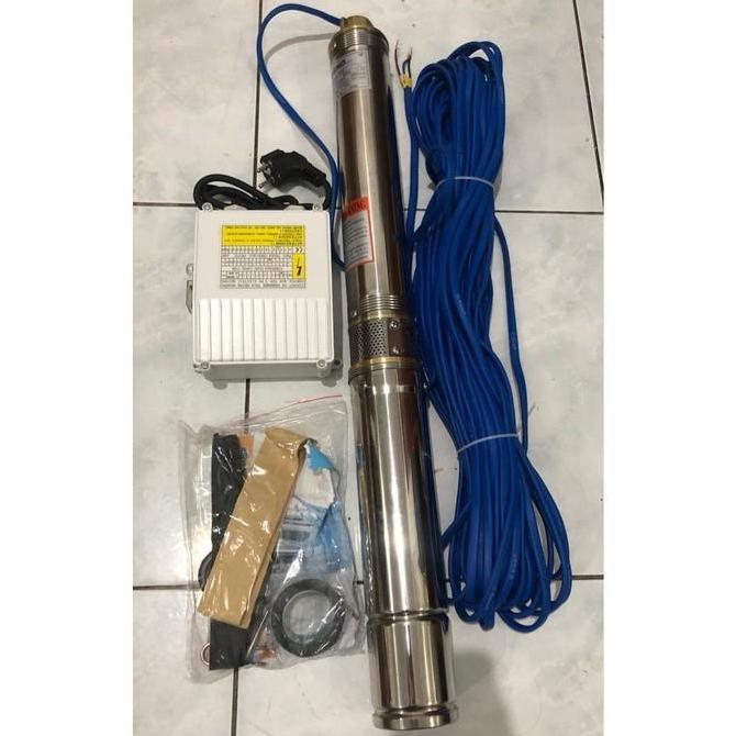 Sale Maxpump 3Sdm2/5-0.16Hp Pompa Satelit 3 Inch Submersible Pump 220V 0.16Hp Kabel Biru 20M Control