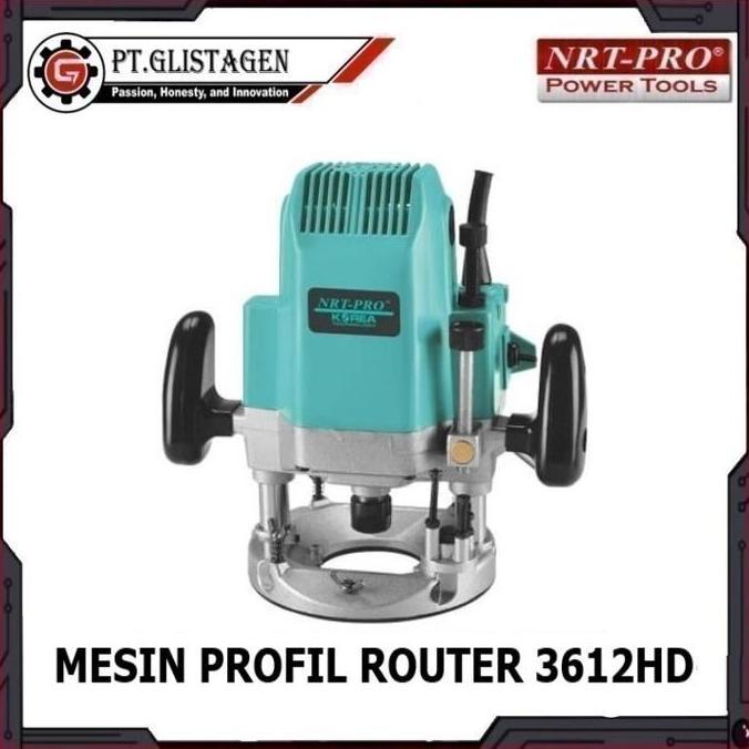 Mesin Profil Besar Router Kayu 12mm Wood Trimmer NRT PRO 3612 HD