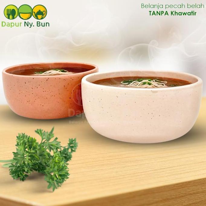 Bestone- Mangkok Soup Keramik Cantik Estetik Pyramid