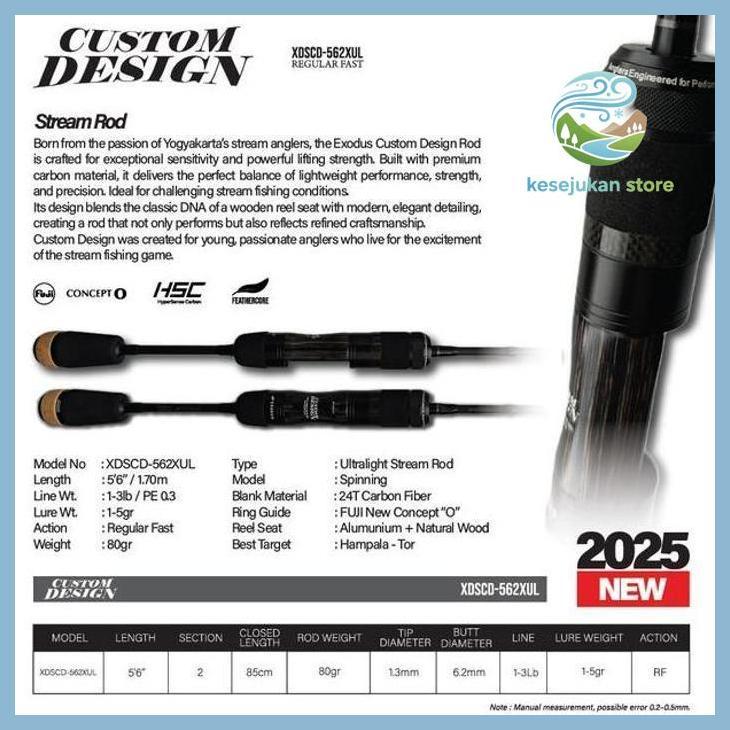 (PANCING) ROD EXODUS CUSTOM DESIGN 562XUL | STREAM ROD 1-3LB | REGULAR FAST GOOD QUALITY