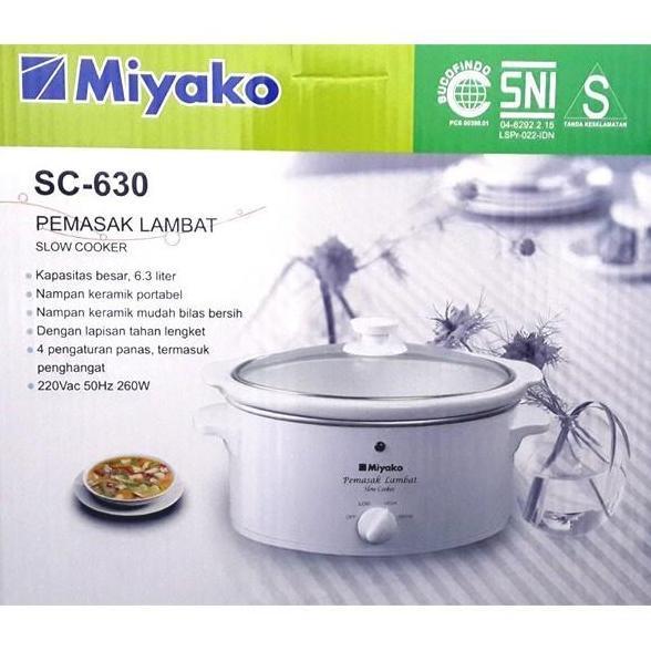 Miyako Slow Cooker 5 Liter SC 630 Pemasak Lambat SC630 SLow Coker