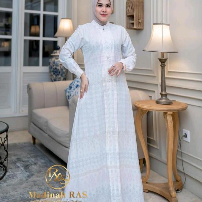 Clara Dress Daily Gamis Simpel Elegant Original Madinah Ras