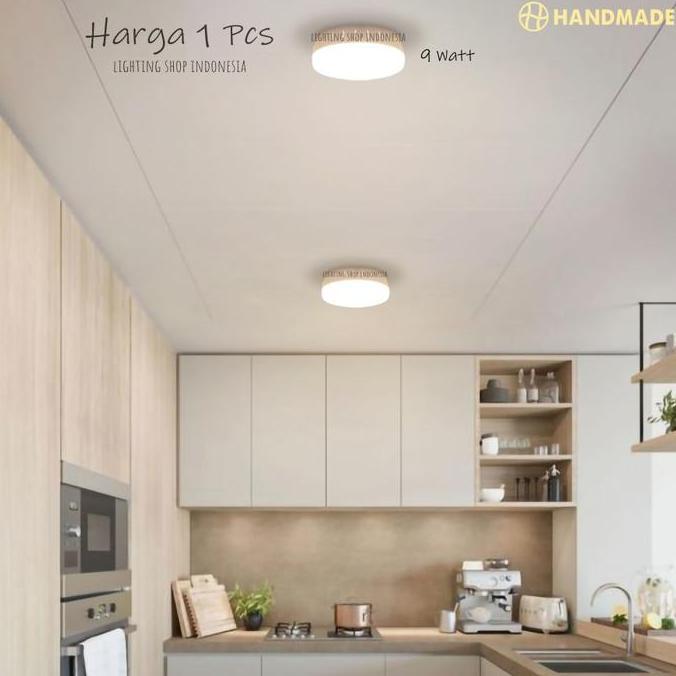 H372 Lampu Downlight Outbow Led 9w Tempel Plafon Panel Bulat Hanmach