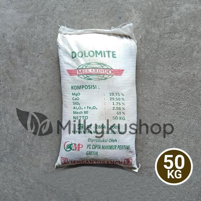 PUPUK DOLOMITE 50 KG KEMASAN PABRIK KAPUR DOLOMIT VIA GOSEND GRAB WHY