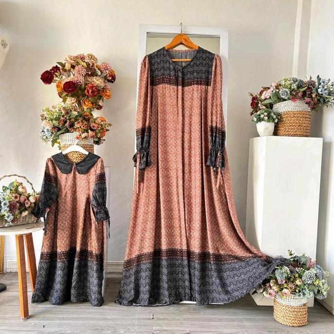 Family Set Couple Keluarga Zoyya Baju Lebaran 2026 Bahan Rayon Premium