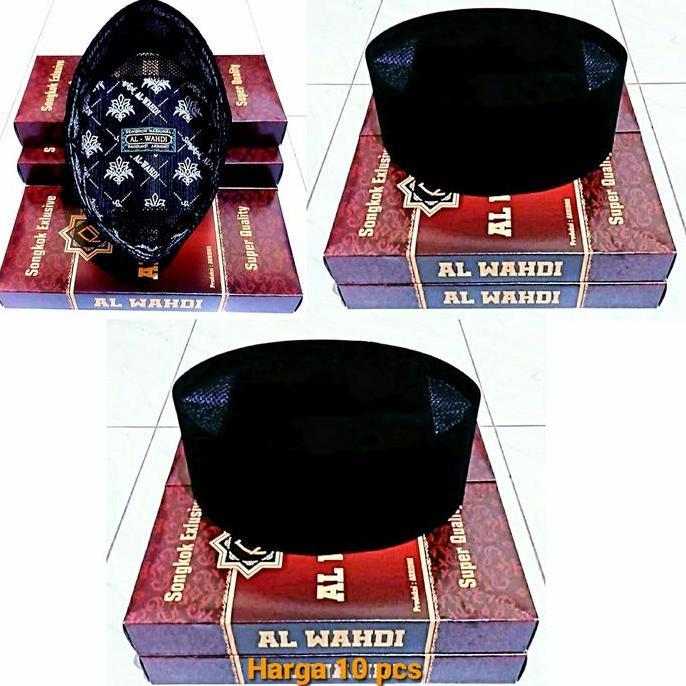 Peci Hitam Ac Grosir 10 pcs Songkok Hitam