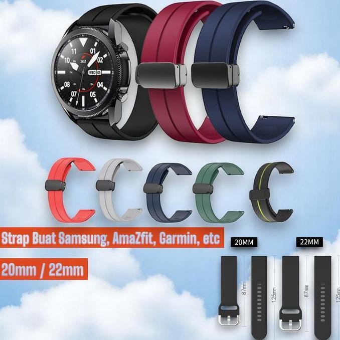 Magnet Look Strap Bracelet Belt 20mm / 22mm for Galaxy Watch FE 7 6 5 4/Huawei GT 5 4 3 Smart Watch 