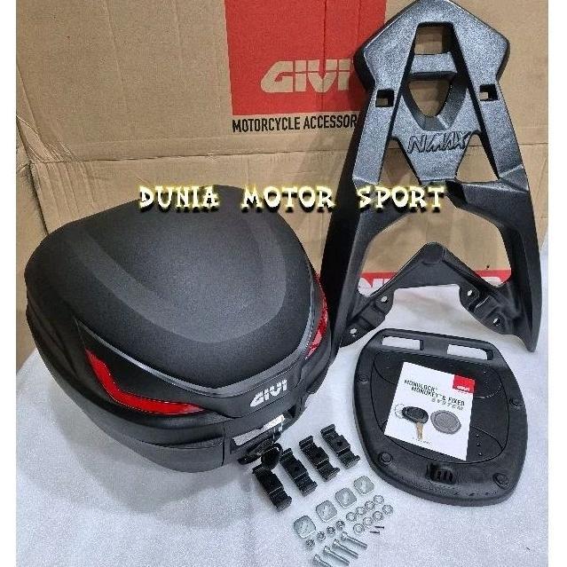 Box Givi B27 NX plus breket nmax new turbo - nmax old-pcx 150-pcx 160-adv 150-adv 160