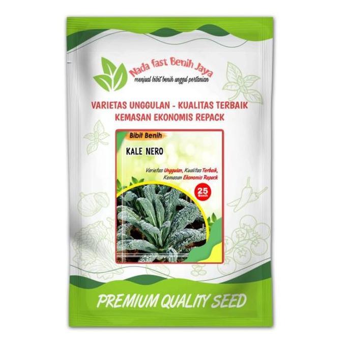 25 biji Benih sayuran kale Nero Nada fast benih jaya / biji sayuran kale nero