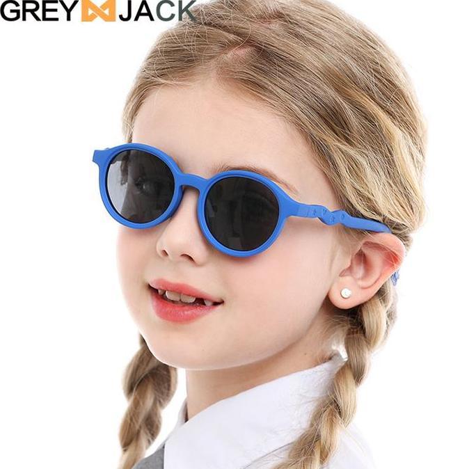 ORIGINAL Grey Jack Kacamata Anak Sunglasses Polarized Anti UV Bulat 119 READY STOCK